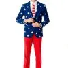Men's OppoSuits Stars And Stripes Costume Suit -Costumes Sales Store mens stars and stripes suit