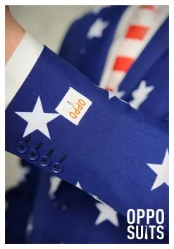 Men's OppoSuits Stars And Stripes Costume Suit 11 Men's OppoSuits Stars And Stripes Costume Suit -Costumes Sales Store mens stars and stripes suit sleeve