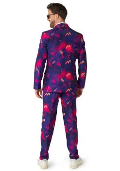Suitmeister Retro Neon Navy Suit For Men -Costumes Sales Store mens suitmeister retro neon navy suit alt 1