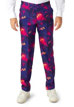 Suitmeister Retro Neon Navy Suit For Men -Costumes Sales Store mens suitmeister retro neon navy suit alt 4