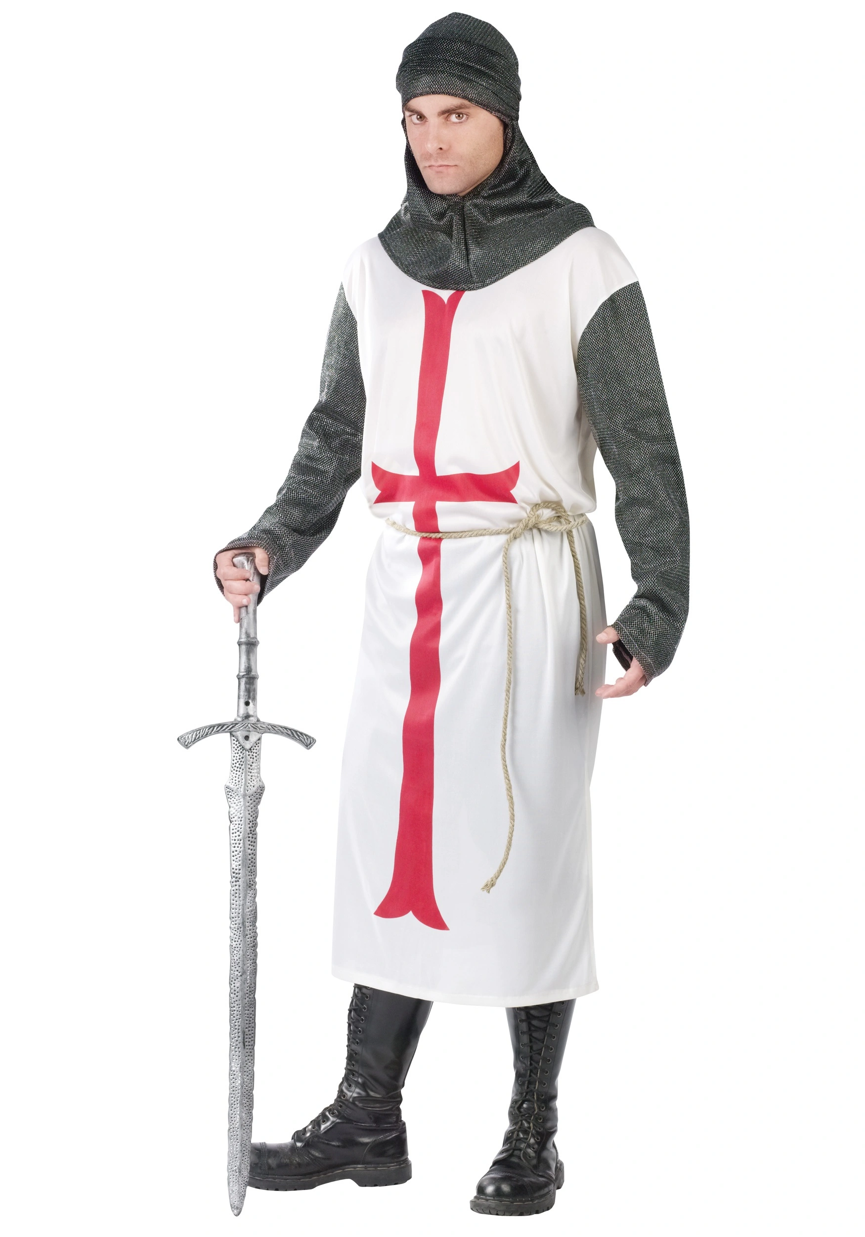 Men's Templar Knight Costume 3 Men's Templar Knight Costume