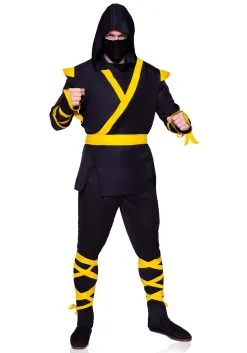 Yellow Ninja Costume For Men