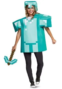 Minecraft Armor Classic Adult Costume 7 Minecraft Armor Classic Adult Costume -Costumes Sales Store minecraft armor classic adult costume alt 1