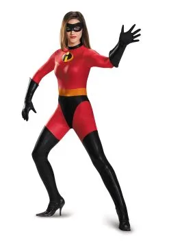 Adult Womens Mrs. Incredible Bodysuit Costume
