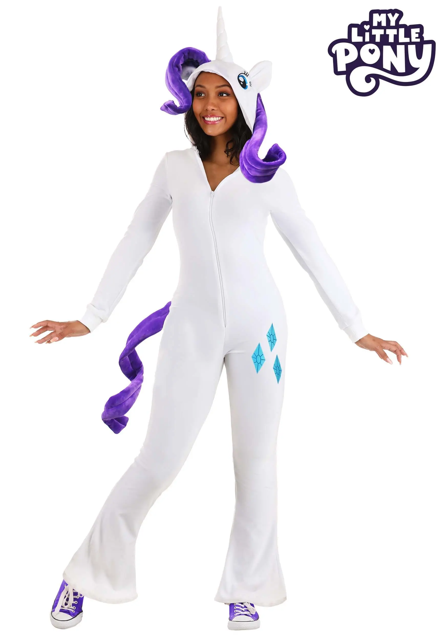 Adult My Little Pony Rarity Costume 3 Adult My Little Pony Rarity Costume
