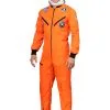 Orange Astronaut Jumpsuit Adult Costume 1 Orange Astronaut Jumpsuit Adult Costume -Costumes Sales Store orange astronaut jumpsuit costume
