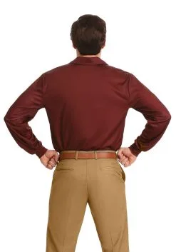 Men's Plus Size Parks And Recreation Ron Swanson Costume -Costumes Sales Store parks and recreation ron swanson costume alt 2