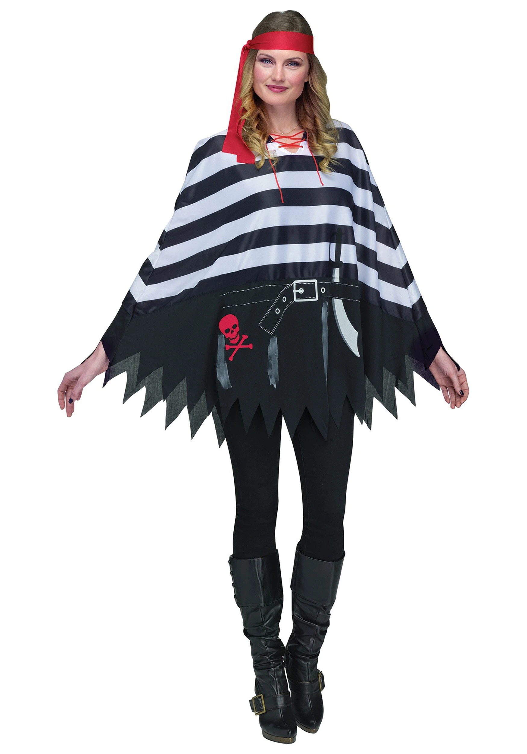 Pirate Poncho Costume 3 Pirate Poncho Costume