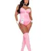 Playboy Pink Boudoir Bunny Costume For Women -Costumes Sales Store playboy womens pink boudoir bunny costume