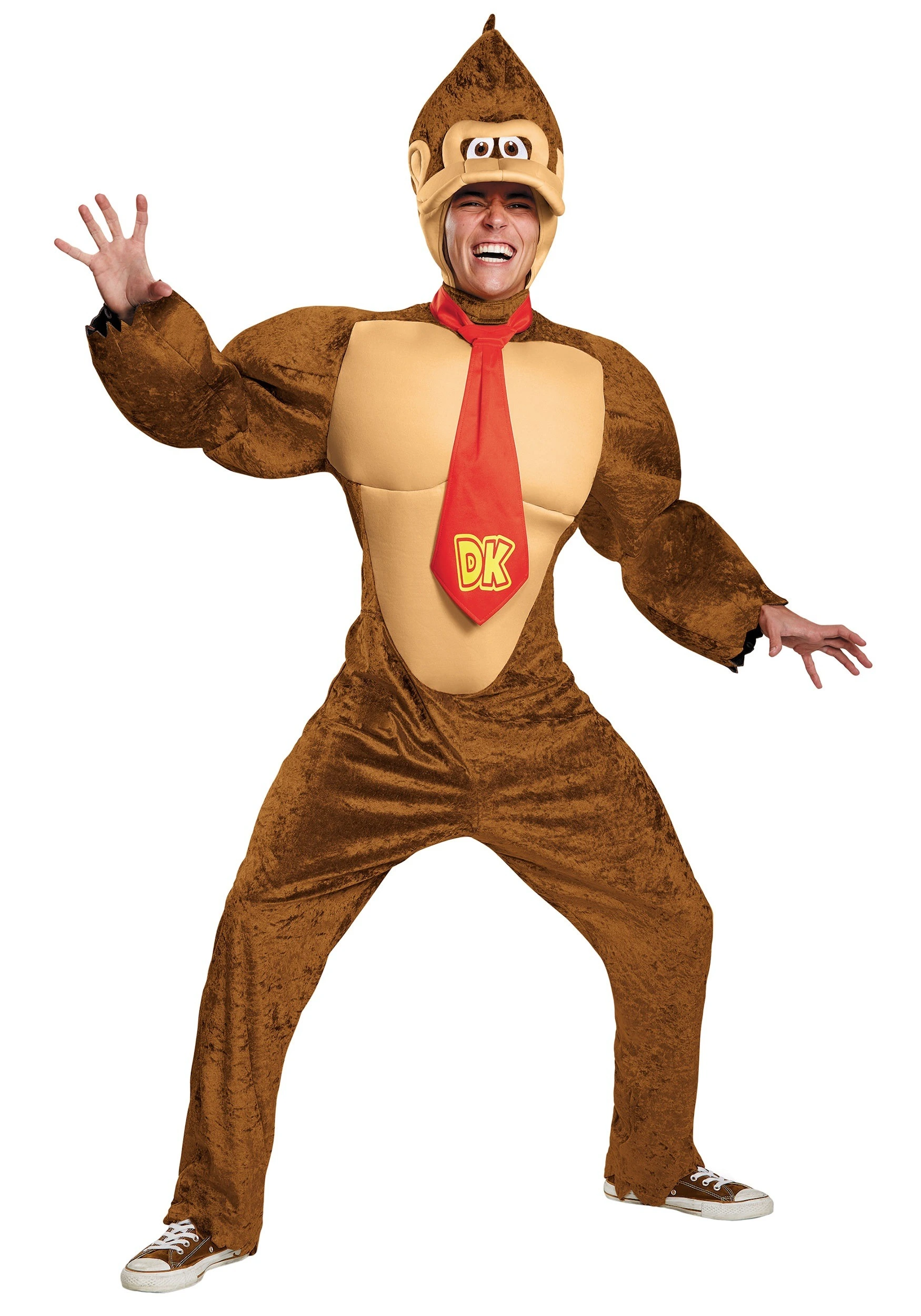 Plus Size Adult Deluxe Donkey Kong Costume 3 Plus Size Adult Deluxe Donkey Kong Costume