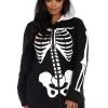 Ladies Plus Size Cozy Skeleton Costume -Costumes Sales Store plus size cozy skeleton costume