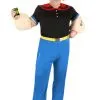 Plus Size Deluxe Popeye Costume For Men -Costumes Sales Store plus size deluxe popeye costume