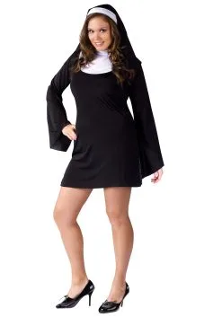 Plus Size Naughty Nun Costume For Women
