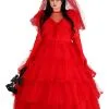 Plus Size Red Wedding Dress For Women -Costumes Sales Store plus size womens red wedding dress