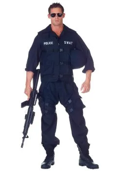 Plus Size SWAT Jumpsuit Costume