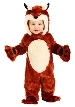 Plush Fox Infant Costume -Costumes Sales Store plush fox costume for infants alt 2