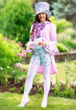 Pretty Mad Hatter Women's Costume -Costumes Sales Store pretty mad hatter alt 3