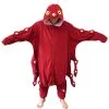 Adult Red Octopus Kigurumi Costume