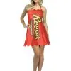Reese's Womens Reese's Cup Costume -Costumes Sales Store reeses womens reeses cup costume