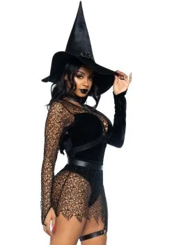 Sexy Women's Crafty Witch Costume -Costumes Sales Store sexy crafty witch womens costume alt 1