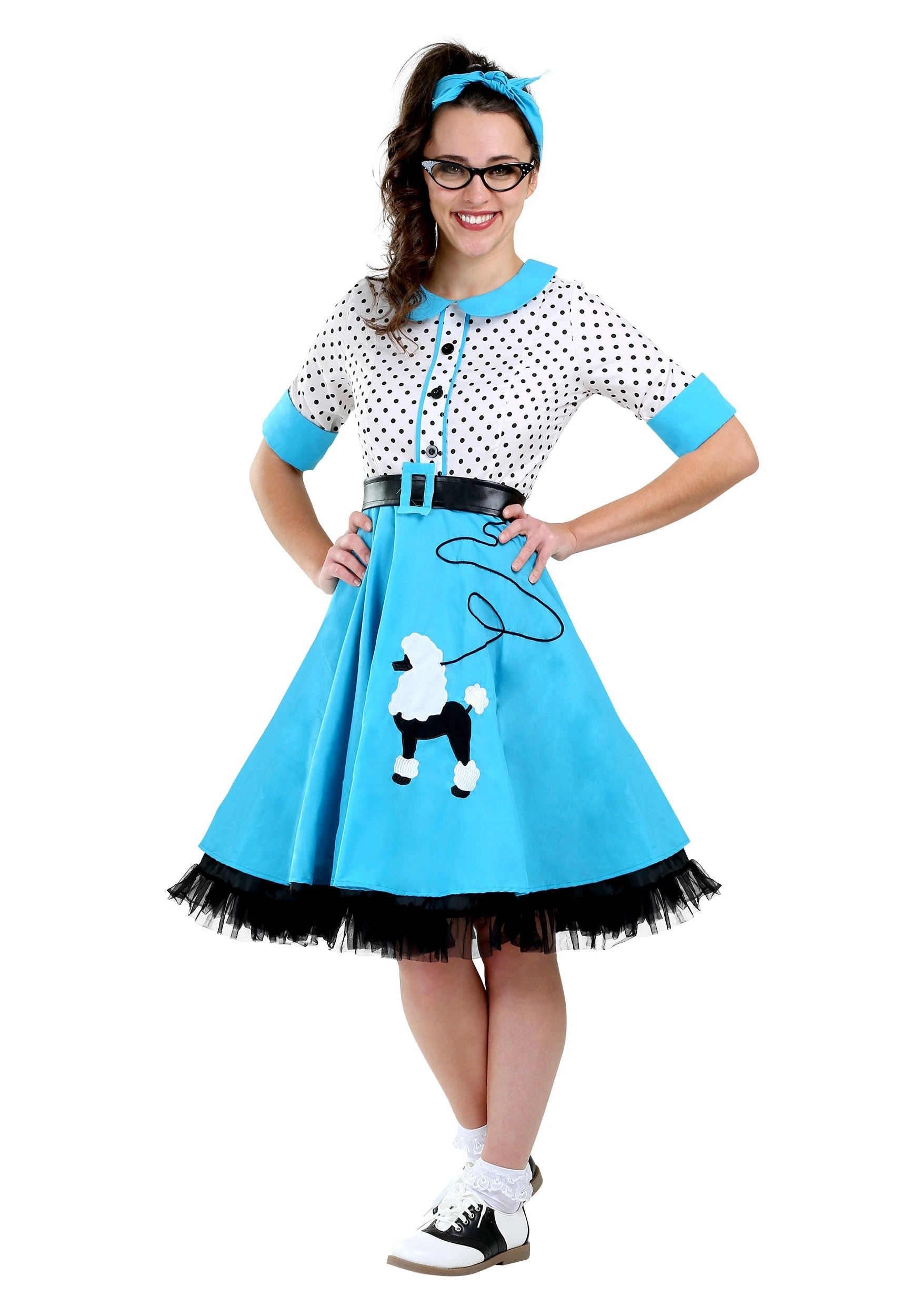 Plus Size Women's Sock Hop Cutie Costume 3 Plus Size Women's Sock Hop Cutie Costume