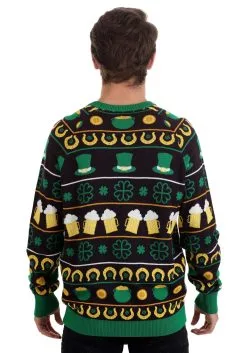 St Patrick's Fair Isle Adult Sweater -Costumes Sales Store st patricks fair isle sweater alt 5