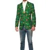 Suitmeister Christmas Green Tree Light Up Men's Blazer