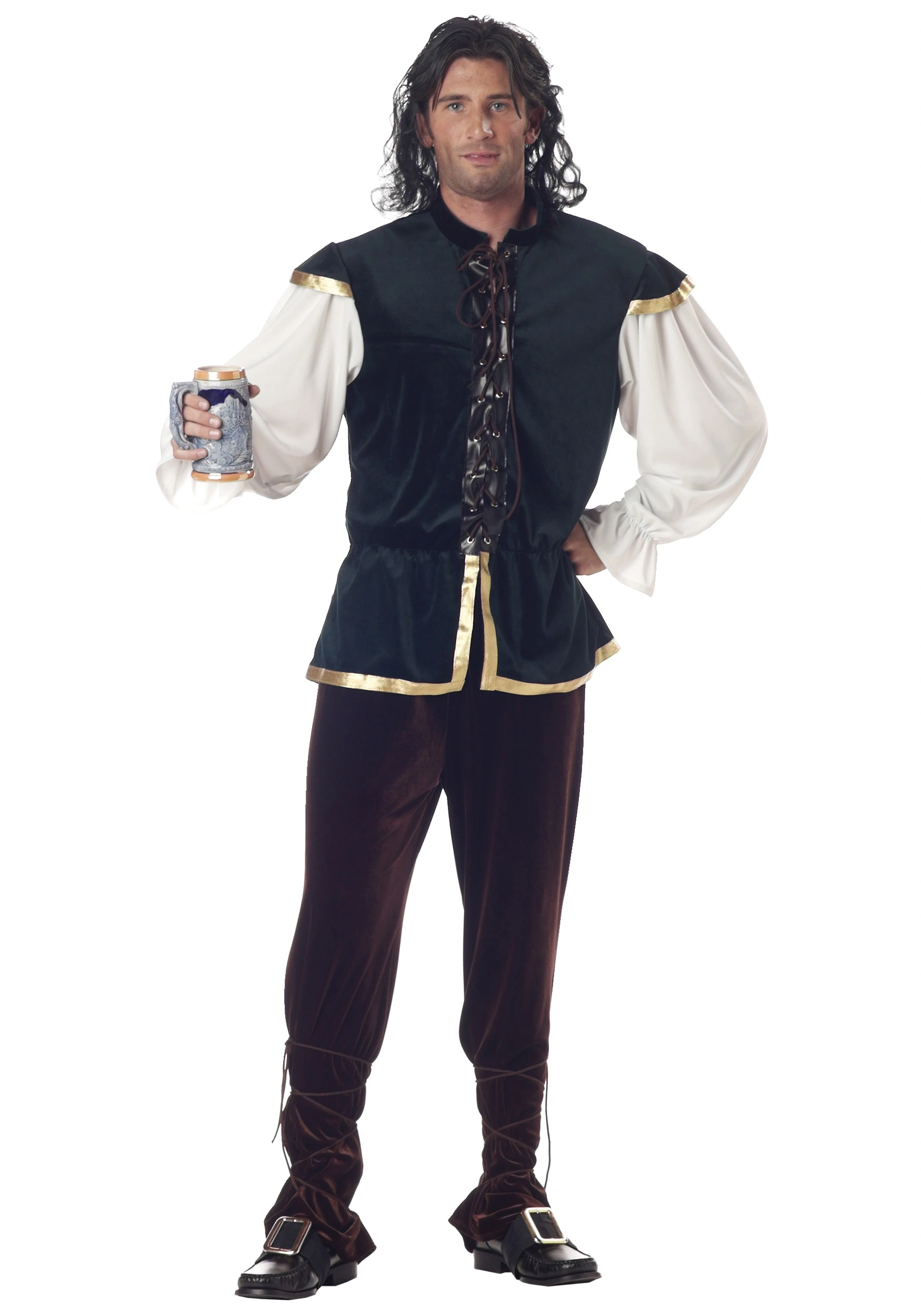 Adult Renaissance Tavern Man Costume 3 Adult Renaissance Tavern Man Costume