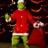 Adult The Grinch Plus Size Santa Deluxe Jumpsuit With Mask 1 Adult The Grinch Plus Size Santa Deluxe Jumpsuit With Mask -Costumes Sales Store the grinch santa adult plus size deluxe costume