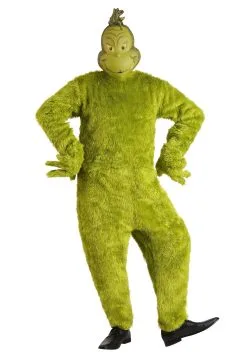 Adult The Grinch Plus Size Santa Deluxe Jumpsuit With Mask 12 Adult The Grinch Plus Size Santa Deluxe Jumpsuit With Mask -Costumes Sales Store the grinch santa adult plus size deluxe costume alt 2