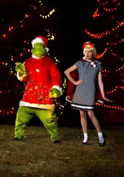 Adult The Grinch Plus Size Santa Deluxe Jumpsuit With Mask 13 Adult The Grinch Plus Size Santa Deluxe Jumpsuit With Mask -Costumes Sales Store the grinch santa adult plus size deluxe costume alt 4