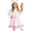 Girl's Fuzzy White Rabbit Costume For Toddlers -Costumes Sales Store toddler fuzzy white rabbit costume