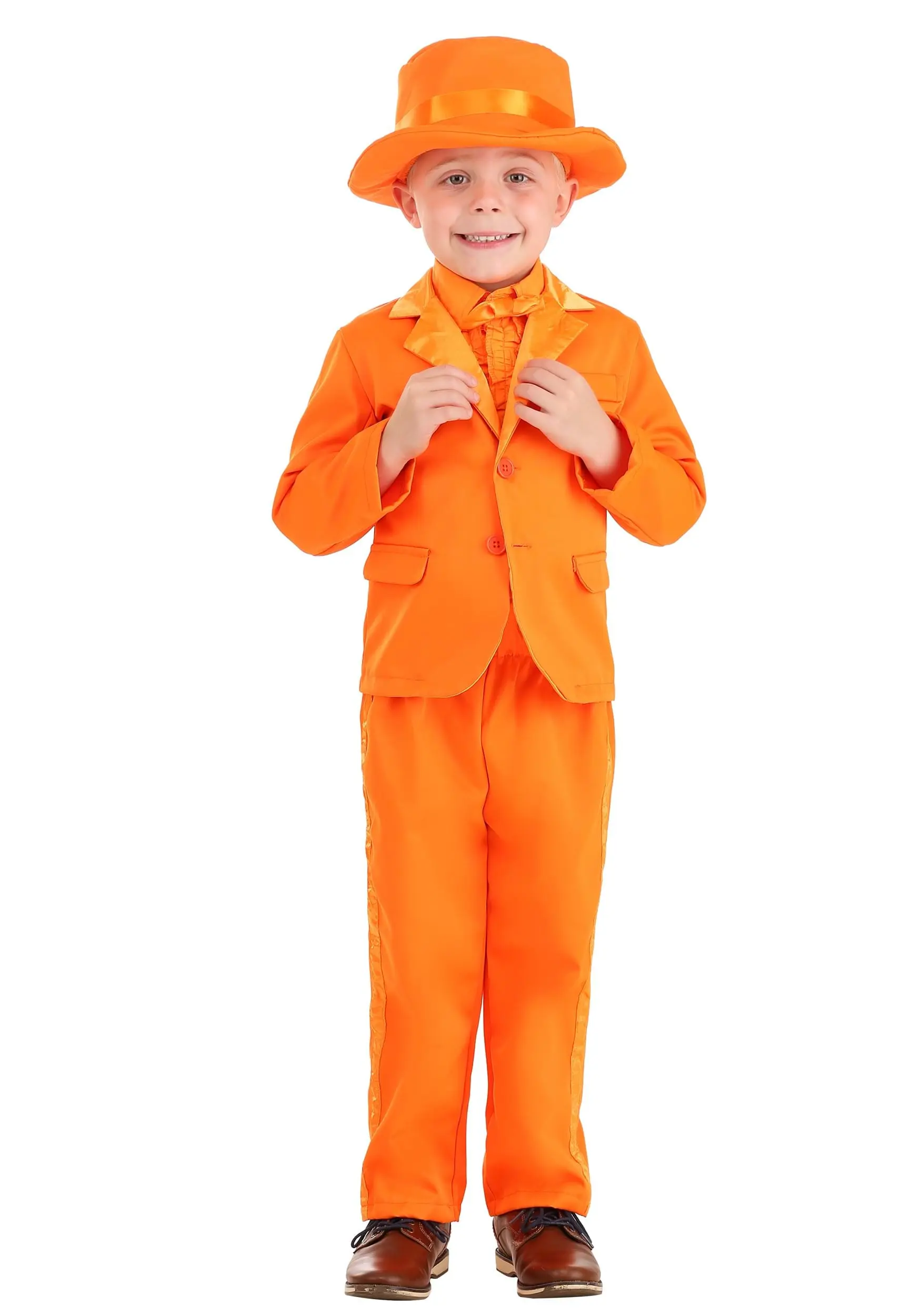 Toddler Orange Tuxedo Costume 3 Toddler Orange Tuxedo Costume