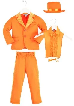 Toddler Orange Tuxedo Costume 13 Toddler Orange Tuxedo Costume -Costumes Sales Store toddler orange tuxedo alt 5