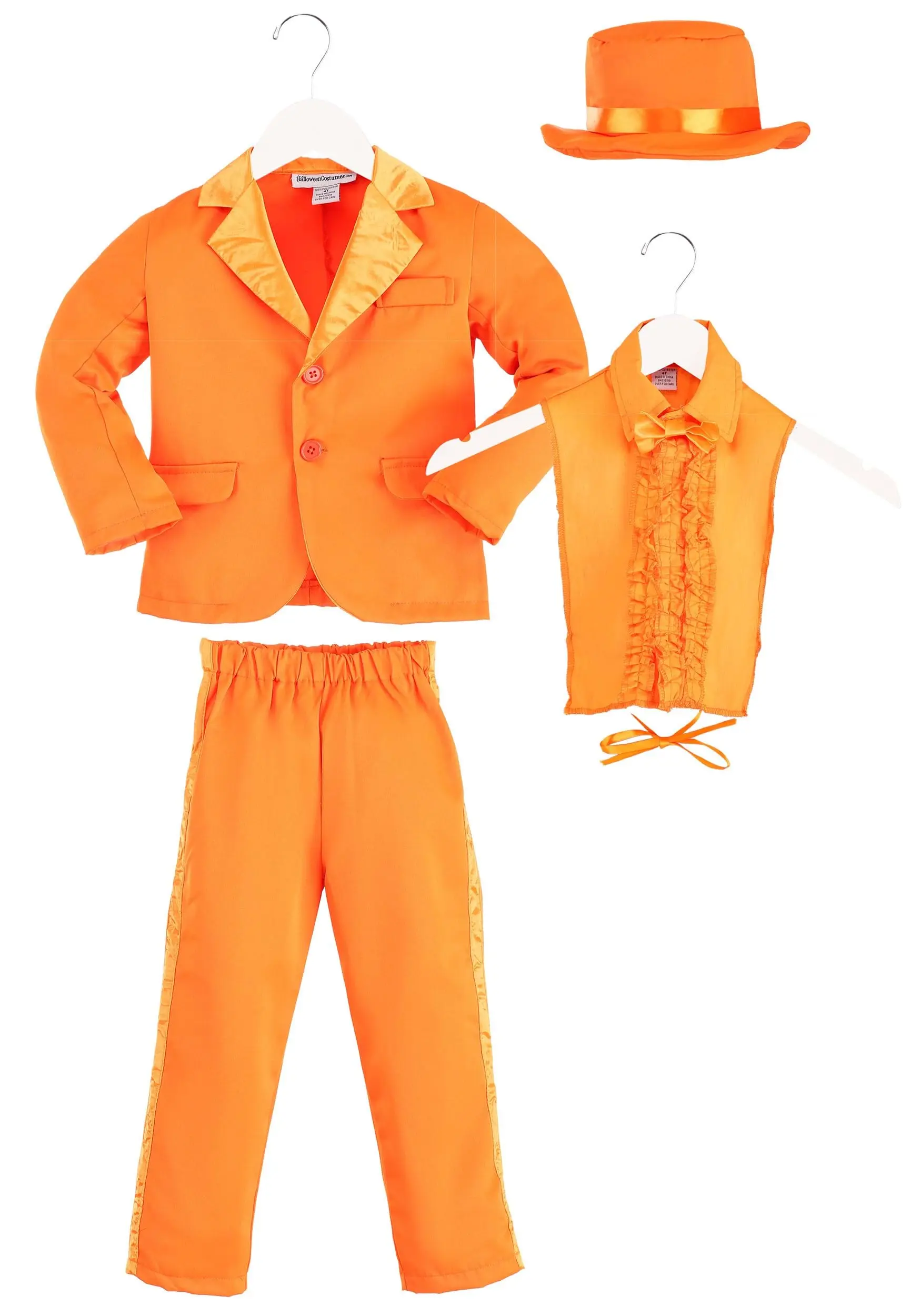 Toddler Orange Tuxedo Costume 8 Toddler Orange Tuxedo Costume - Image 6