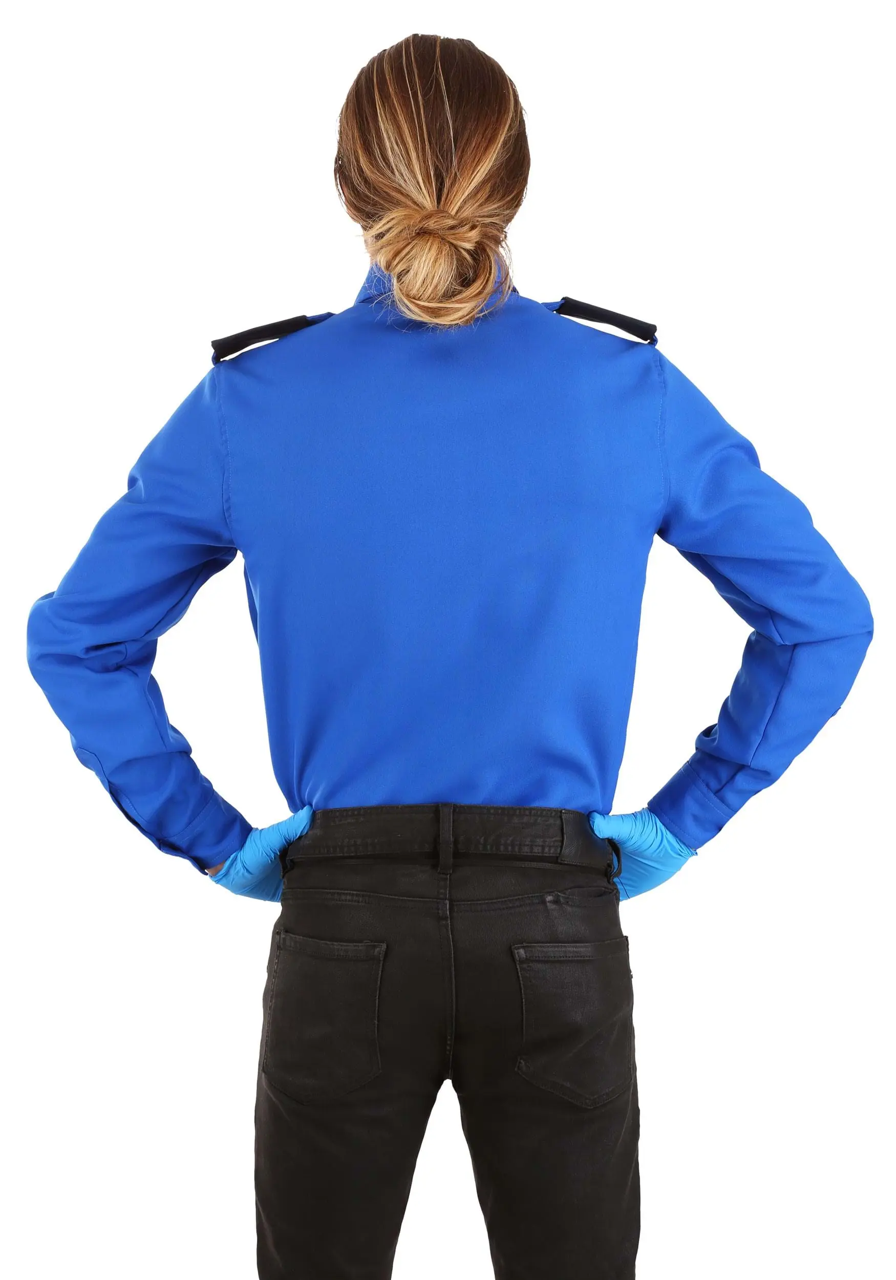 Longsleeve TSA Agent Blue Costume Shirt 4 Longsleeve TSA Agent Blue Costume Shirt - Image 2