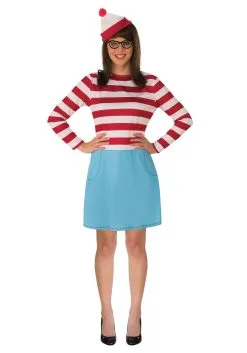Plus Size Adult Wenda Costume-Where's Waldo