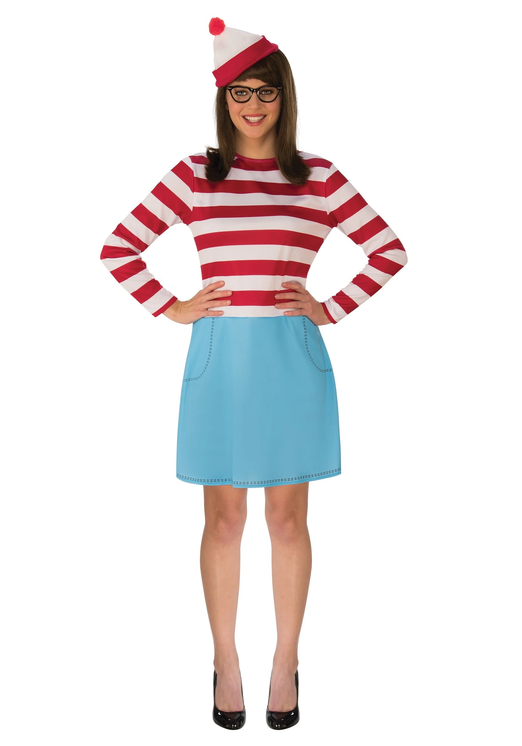 Plus Size Adult Wenda Costume-Where's Waldo 3 Plus Size Adult Wenda Costume-Where's Waldo