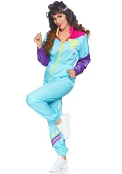 Womens Awesome 80s Ski Suit Costume -Costumes Sales Store womens awesome 80s ski suit costume alt 3