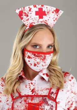 Blood Splatter Nurse Costume For Women 11 Blood Splatter Nurse Costume For Women -Costumes Sales Store womens blood splatter nurse costume alt 2