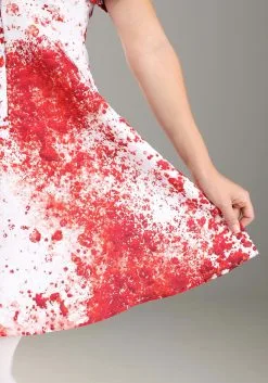 Blood Splatter Nurse Costume For Women 15 Blood Splatter Nurse Costume For Women -Costumes Sales Store womens blood splatter nurse costume alt 6