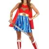 Caped Wonder Woman Costume For Adults 1 Caped Wonder Woman Costume For Adults -Costumes Sales Store womens caped wonder woman costume