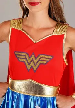 Caped Wonder Woman Costume For Adults 14 Caped Wonder Woman Costume For Adults -Costumes Sales Store womens caped wonder woman costume alt 7