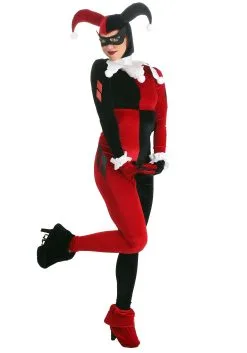Deluxe Women's Harley Quinn Costume 12 Deluxe Women's Harley Quinn Costume -Costumes Sales Store womens deluxe harley quinn costume alt 1