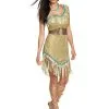 Deluxe Pocahontas Costume For Women 2 Deluxe Pocahontas Costume For Women -Costumes Sales Store womens deluxe pocahontas costume