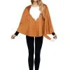 Fox Poncho For Women -Costumes Sales Store womens fox poncho