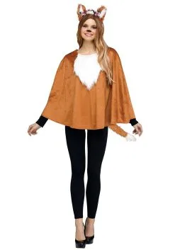 Fox Poncho For Women