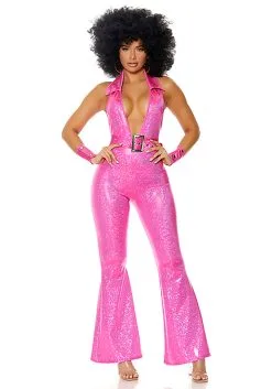 Women's Foxy Disco Lady Costume -Costumes Sales Store womens foxy lady costume alt 3