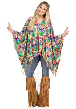 Hippie Poncho Costume For Women
