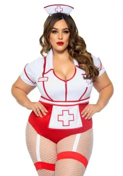 Plus Size Feelgood Nurse Costume For Women 10 Plus Size Feelgood Nurse Costume For Women -Costumes Sales Store womens nurse feelgood costume alt 2